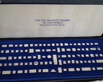 1981 Franklin Mint 100 Greatest Stamps of the World Mini Ingot
