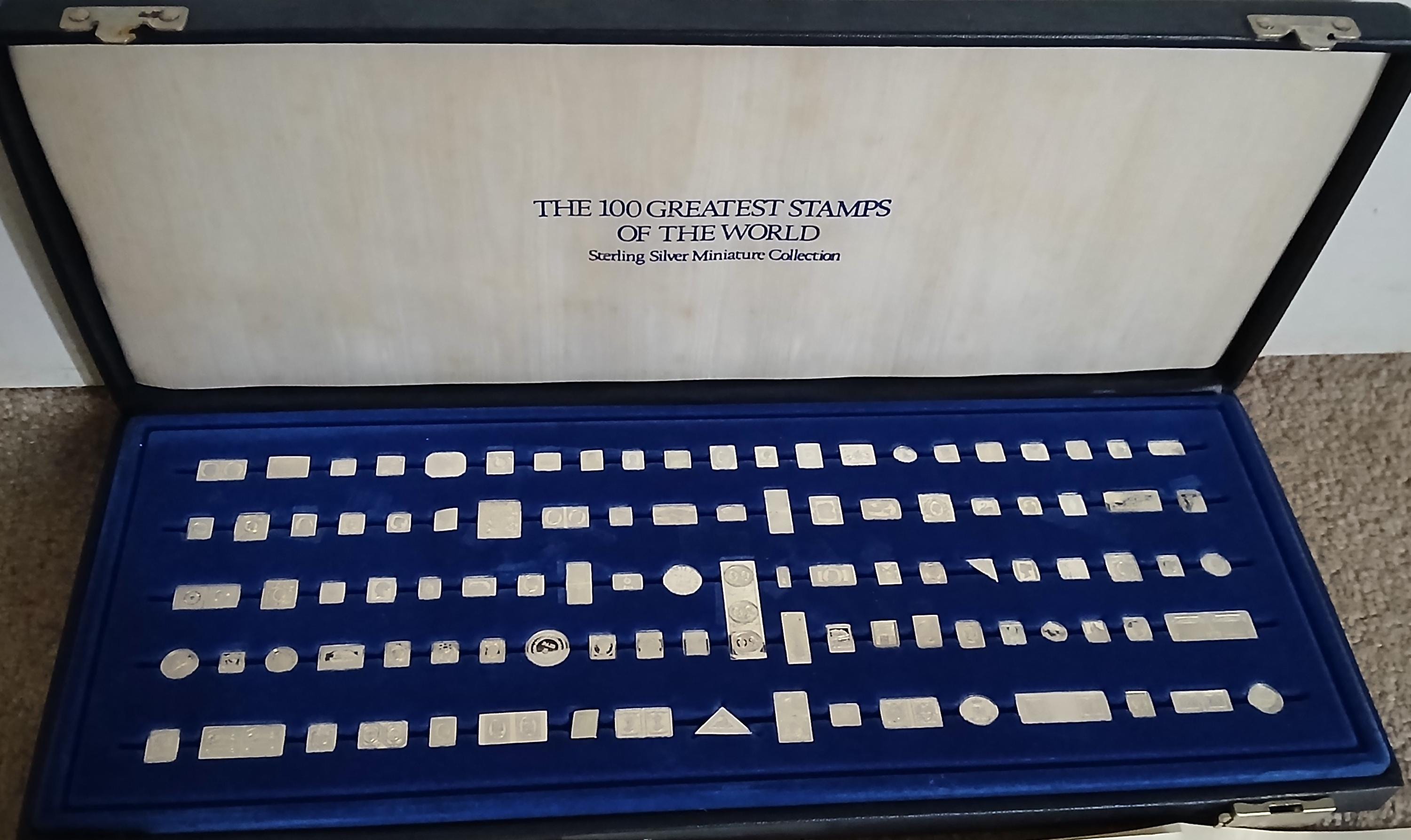 1981 Franklin Mint 100 Greatest Stamps of the World Mini Ingot