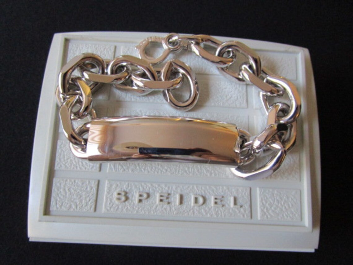 Speidel Ids Made in USA High Polish Silver Tone Stainless - Etsy