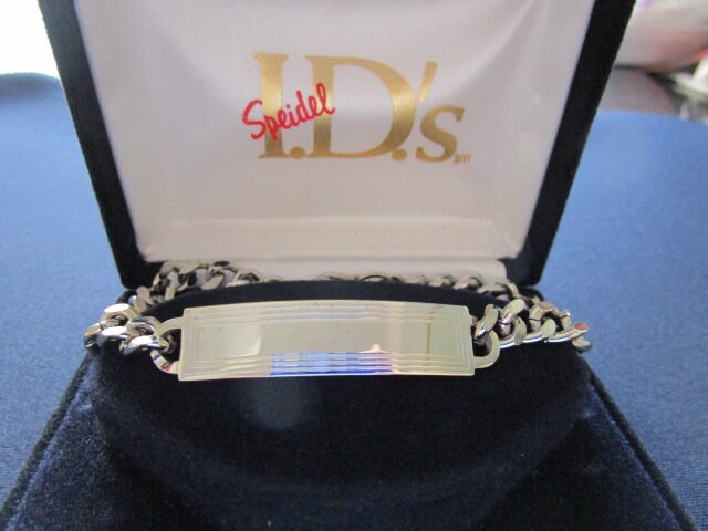 US ヴィンテージ Speidel USA IDブレスレット DAVID TWILLEY