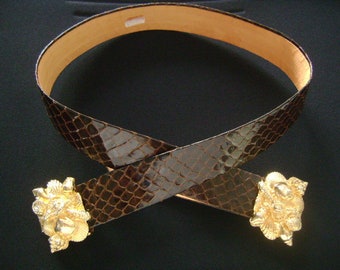 Mimi Di N Leopard Belt Buckle, Likely From 1986 Vintage  display picture 3