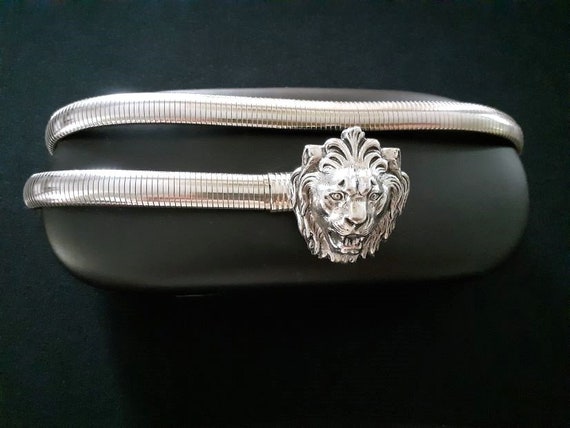 Vintage Accessocraft NYC Accessories Silver Tone Metal Omega  display picture 3