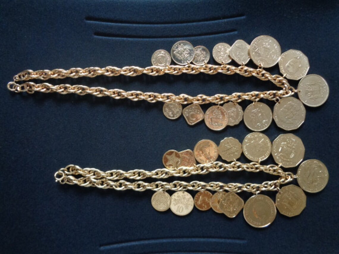 Vintage Franklin Mint Jewelry Set the Golden Etsy