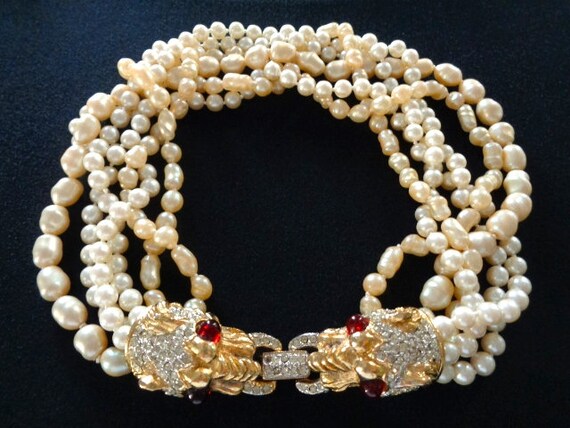 DONALD STANNARD Jewelry Baroque Imitation Pearls … - image 1