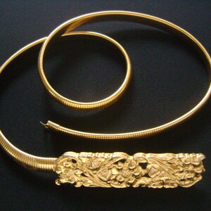 Pretty Vintage Accessocraft NYC Shiny Finish Omega Snake  display picture 2