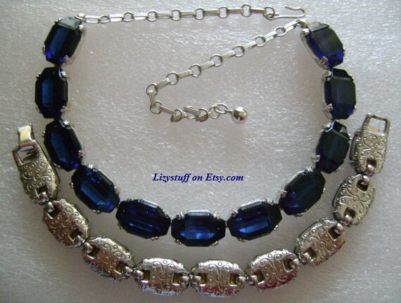 Marvelous Antique Art Deco Silver Tone With Emera… - image 2