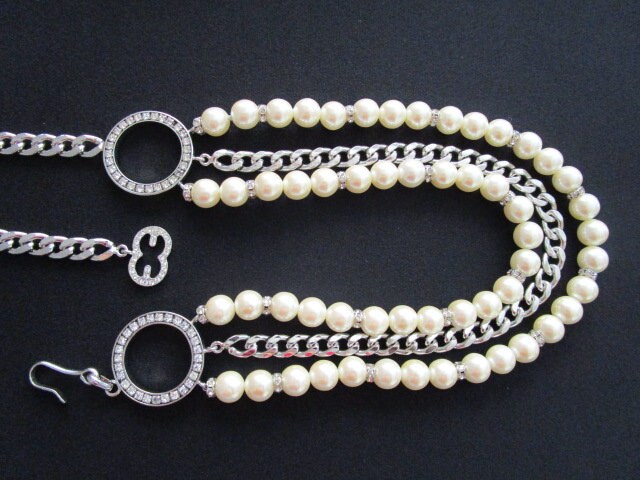 Vintage Escada Triple Layer Chain Belt Necklace Amazing Vintage ESCADA Made in ITALY Draped Triple Layer  main image 3