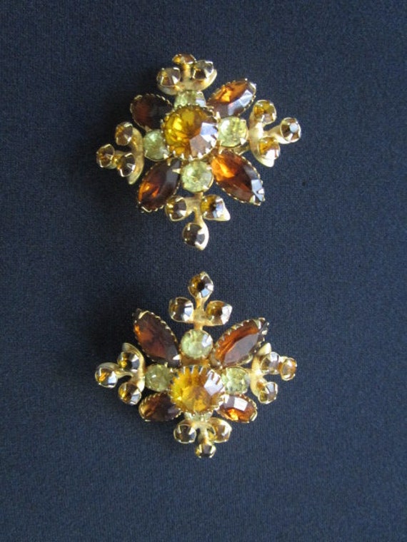 Mesmerizing Vintage JUDY LEE Jewelry Orange  Citr… - image 3