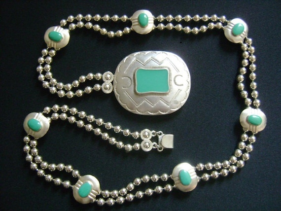 KJL Kenneth Jay Lane Two-Strand Ball Bead Chain S… - image 1