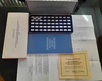 Franklin Mint 100 Greatest Stamps of the World Sterling Silver
