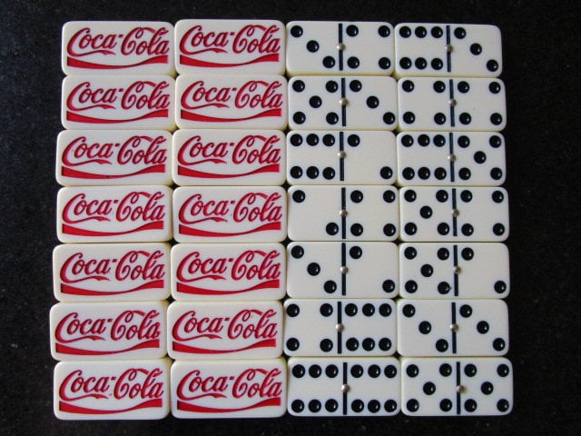 WE Games Double Six Dominoes With Spinners - Ivory Tiles, Club