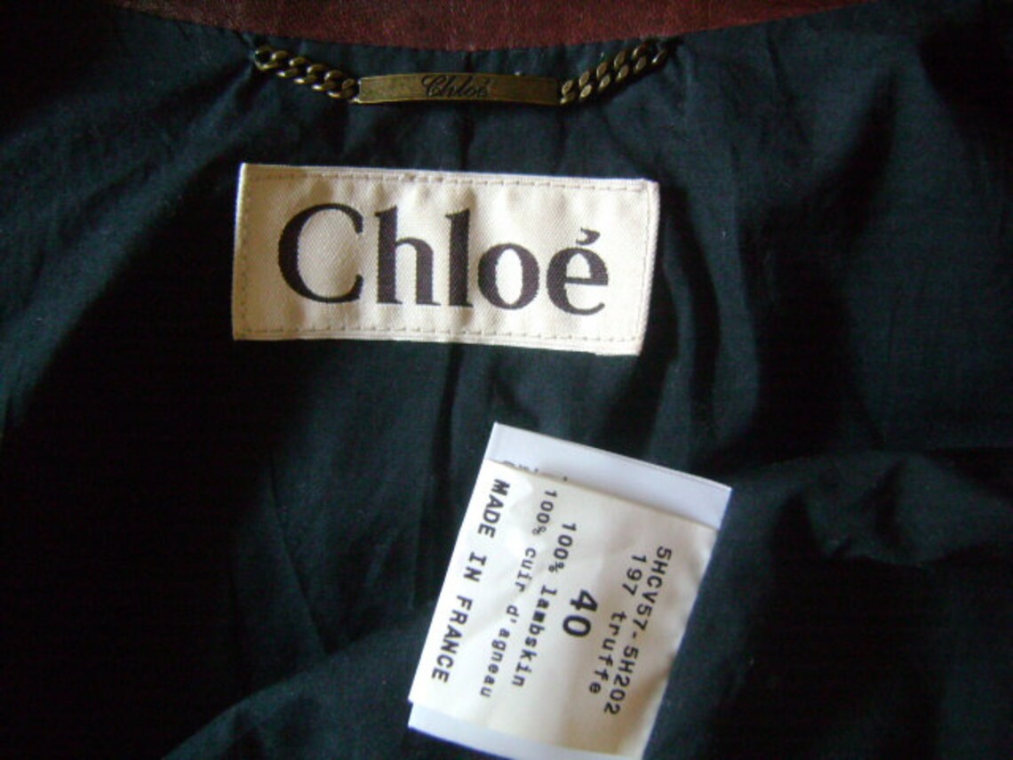 Authentic CHLOE Made in France Chocolate Brown Slightly Distressed ...