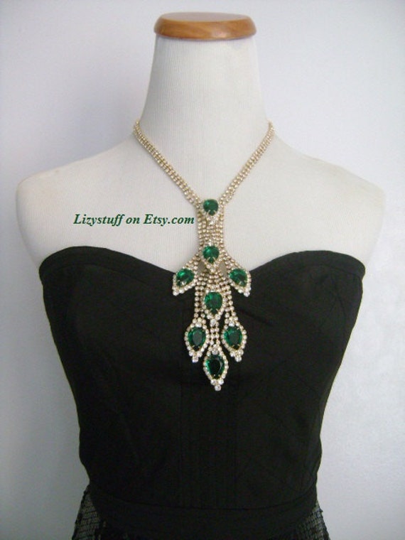 Fancy & Lavish Hollywood Regency Green Emerald Te… - image 4
