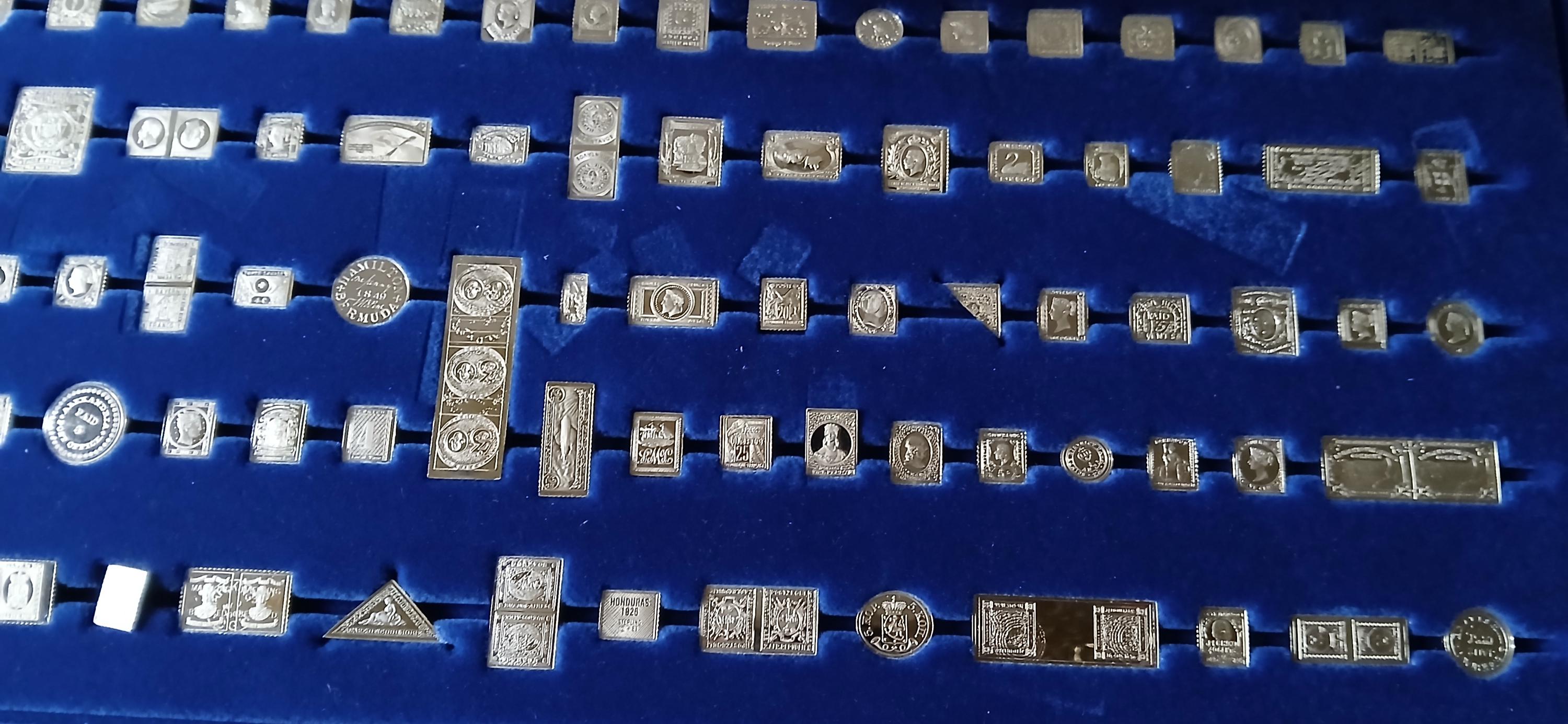 1981 Franklin Mint 100 Greatest Stamps of the World Mini Ingot
