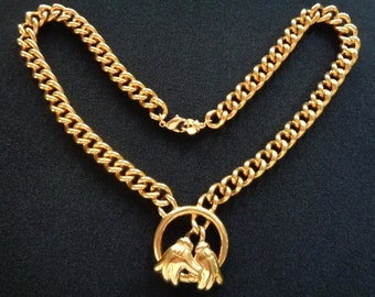 Vintage Changeables Pendant Necklace Set Signed Napier in Original