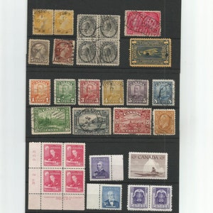 Canada 100+ Stamp Collection of Stamps 1800s though 1970s Used and Mint