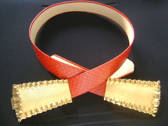 ACCESSOCRAFT NYC Textured & Polished Finish Gold Tone  display picture 3