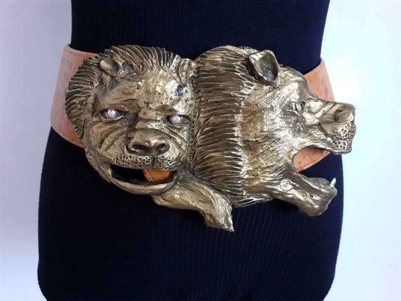 LALOON Brass Exclusive Design Figural Wild Jungle Fierce Tiger