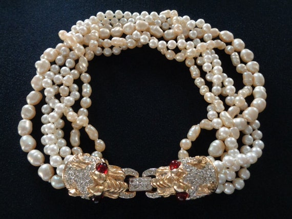 DONALD STANNARD Jewelry Baroque Imitation Pearls … - image 5