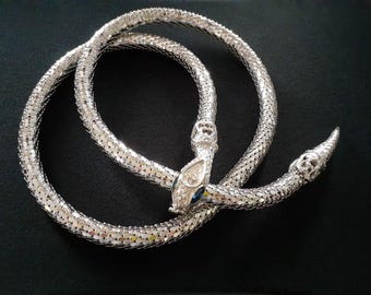 Vintage 60's WHITING & DAVIS Gold Tone Mesh Snake Belt Vintage 60's WHITING & DAVIS Gold Tone Mesh Snake Belt