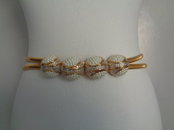 High Fashion JUDITH LEIBER Double Snake Chain Shiny Gold  display picture 1