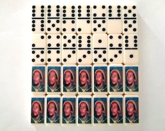 Awesome BOB MARLEY Reggae Legend Music Jamaican Dominoes Double Six 28 Set Tiles Games Casino Gambling Man Cave Rastafarian Rasta Enthusiast