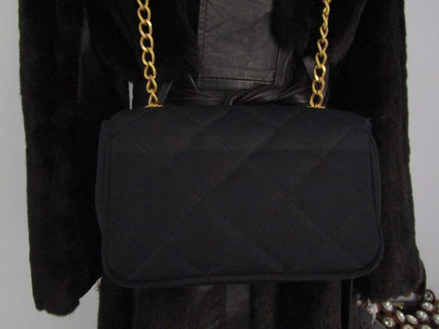 ヴィンテージ CARVEN PARIS ブラック キルティング ダイヤモンド