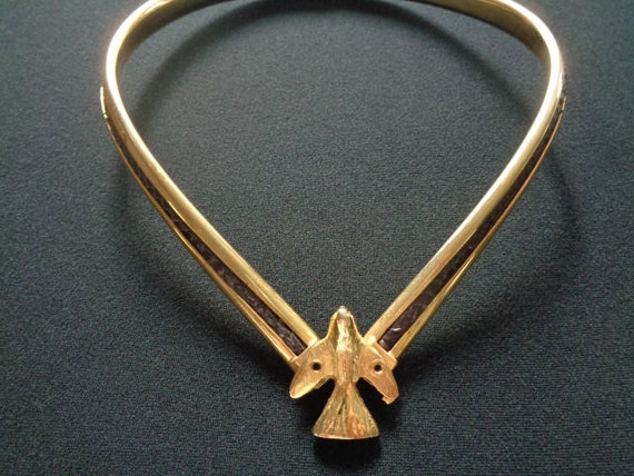 Unusual Unique Design Vintage Jewelry Yellow Gold… - image 3