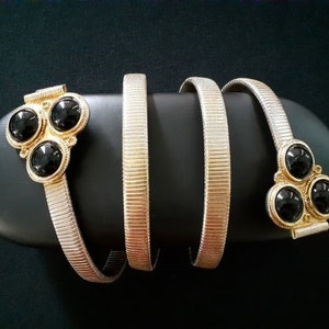 Accessory Accent NYC Vintage Gold and Silver Omega Chain Belt Buckle Up ? ? @jennifertilly in the aquamarine and ruby  main image 4