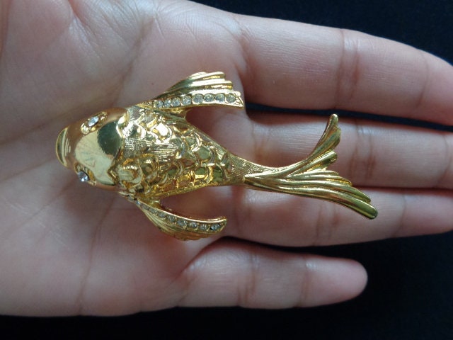 Figural Fish Jewelry Exotic Sea Animal Good Luck Fortune Figural Fish Jewelry Exotic Sea Animal Good Luck Fortune