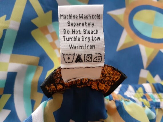 Lovely Vintage BOB MACKIE Wearable Art Abstract Geometric Design