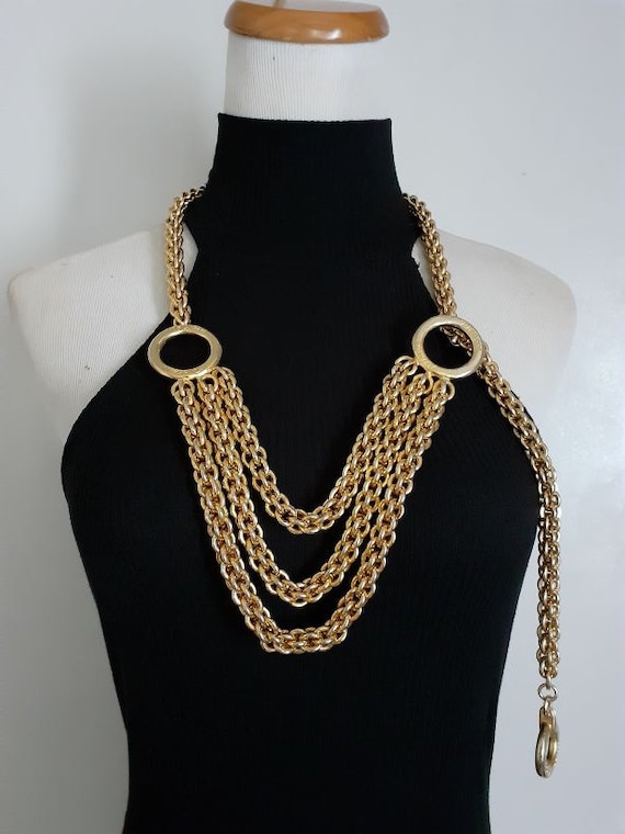 未使用　ベルト　Paloma Classic Belt/GOLD 平大路えみ Gorgeous PALOMA PICASSO Yellow Gold Plated Metal Triple Layered
