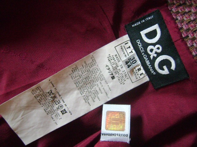 D & G Dolce and Gabbana Made in Italy Wool Blend Pink Maroon - Etsy
