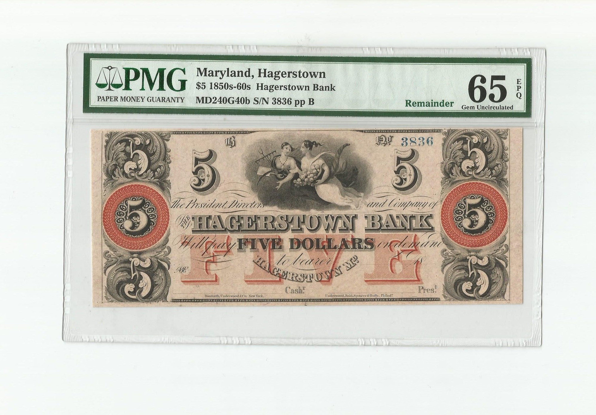 Five Dollar Bill Front And Back