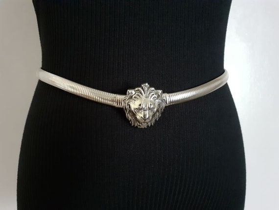 Vintage Accessocraft Snake Chain Belt Silver Skinny Minimalist MCM Boho 24 inch Snake Belt Vintage | eBay main image 3