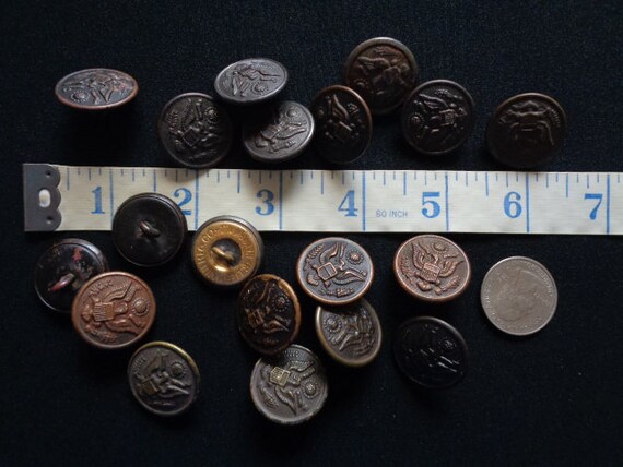 19pcs Antique R. Liebmann MFG CO Newark New Jersey WWI Military