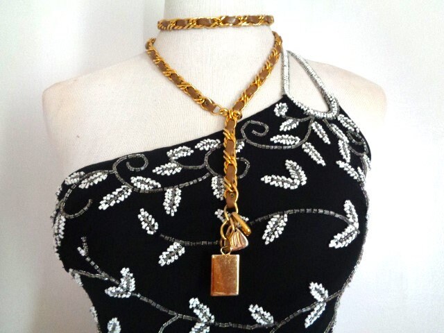 MM Morris Moskowitz Accessories Dangle Charm Belt Necklace Gold
