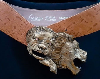 LALOON Brass Exclusive Design Figural Wild Jungle Fierce 