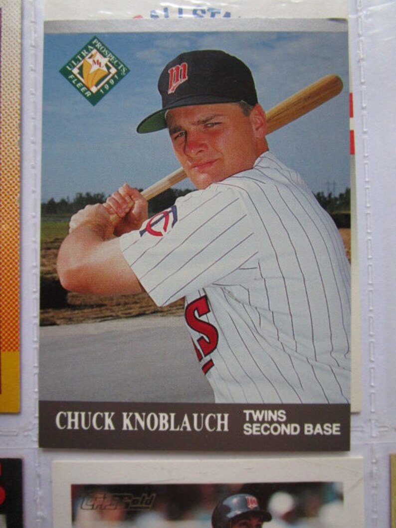 Minnesota Twins Baseball Cards Lot 80s 90s in binder sleeves Etsy