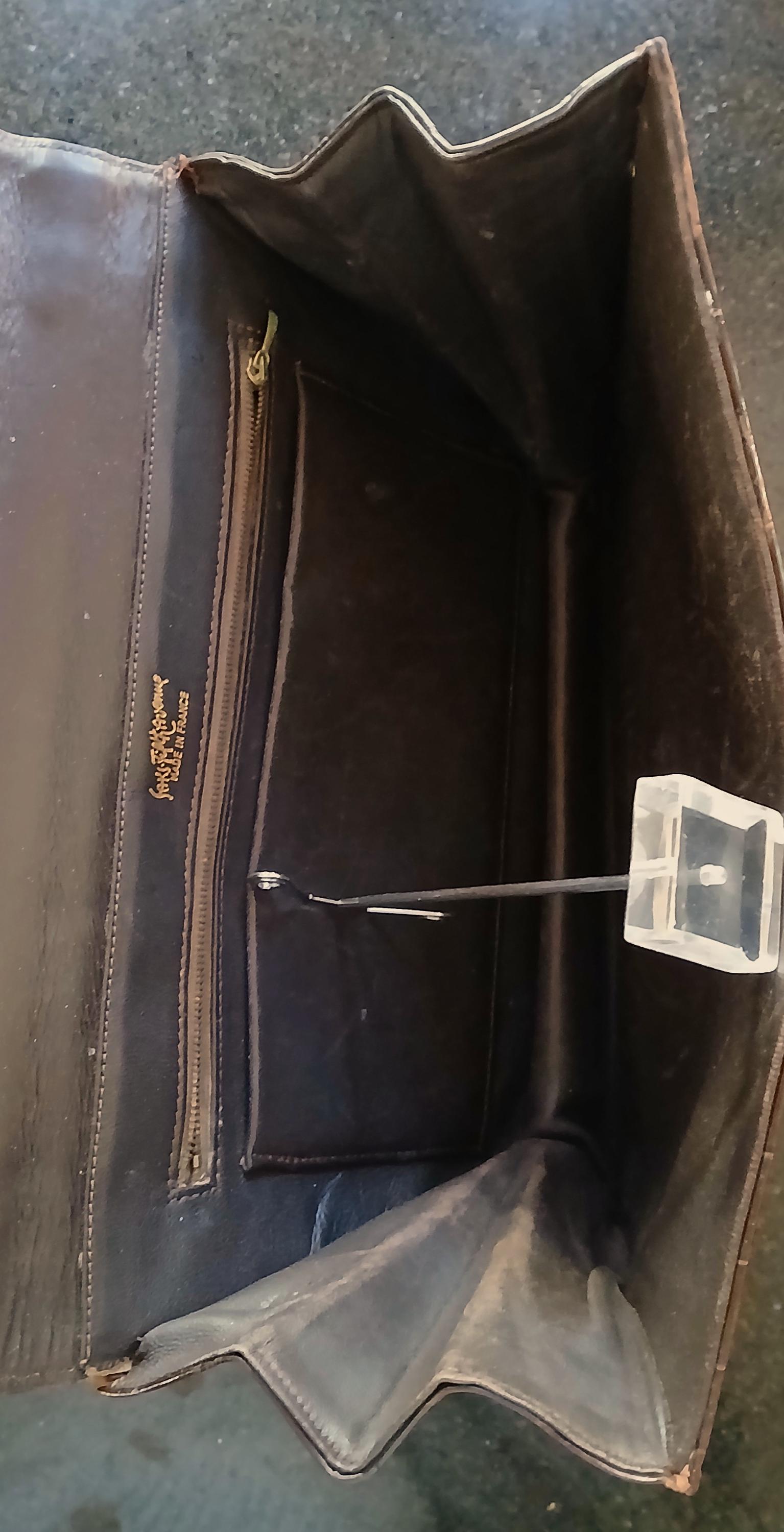 Classic Vintage Saks Fifth Avenue Made in France Chocolate Brown