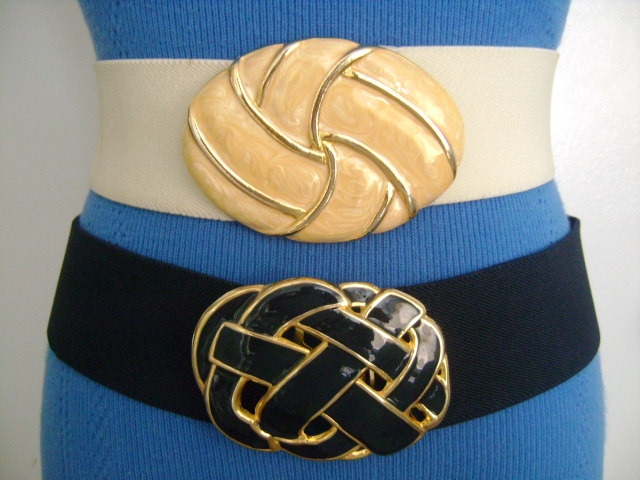 Vintage Day-Lor Gold Tone Mesh Belt Sculptural Buckle Waist Belt | 31” Fit Vintage Day Lor Gold Belt And Buckle. Belt Possible Silk  main image 2
