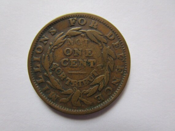 Very Old 1837 Liberty Hard Times Token Millions for Defence Not