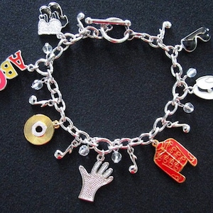 Michael Jackson the King of Pop Icon ABC Charm Bracelet Music Cd's