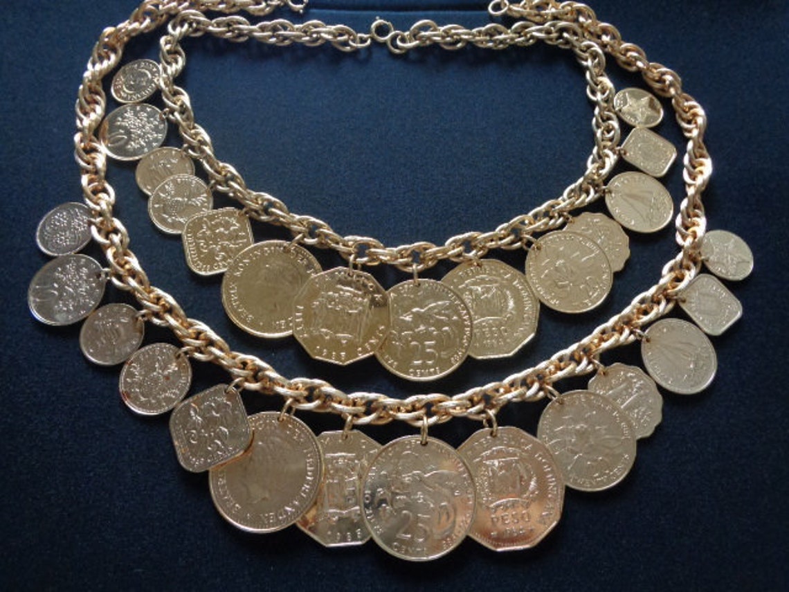 Vintage Franklin Mint Jewelry Set the Golden Etsy