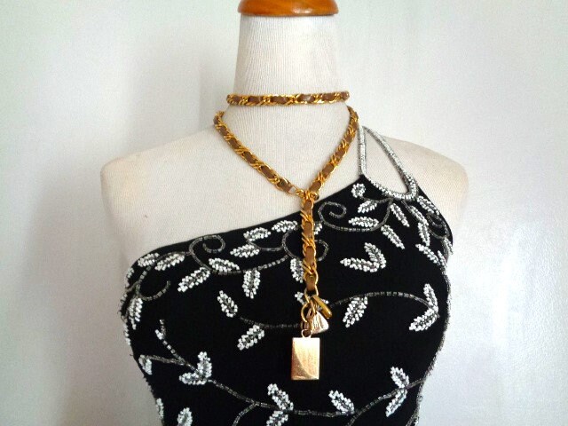 MM Morris Moskowitz Accessories Dangle Charm Belt Necklace 