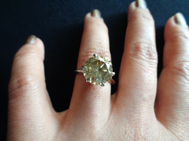 3 carat champagne diamond ring deals
