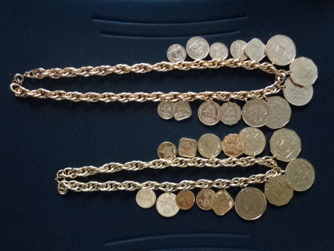 Vintage Franklin Mint Jewelry Set the Golden Etsy