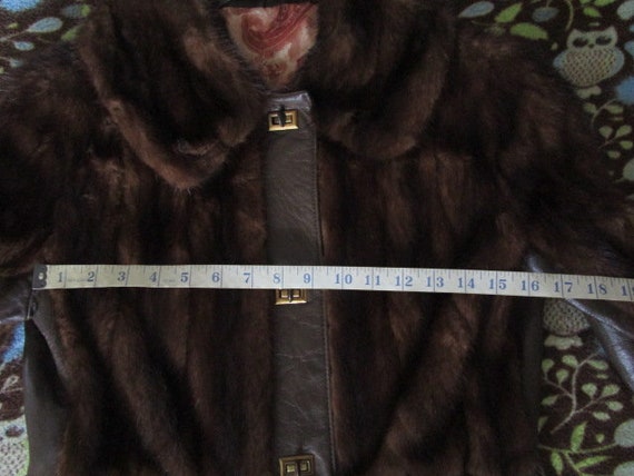 Classic Vintage Chocolate Brown Color Genuine Rea… - image 7