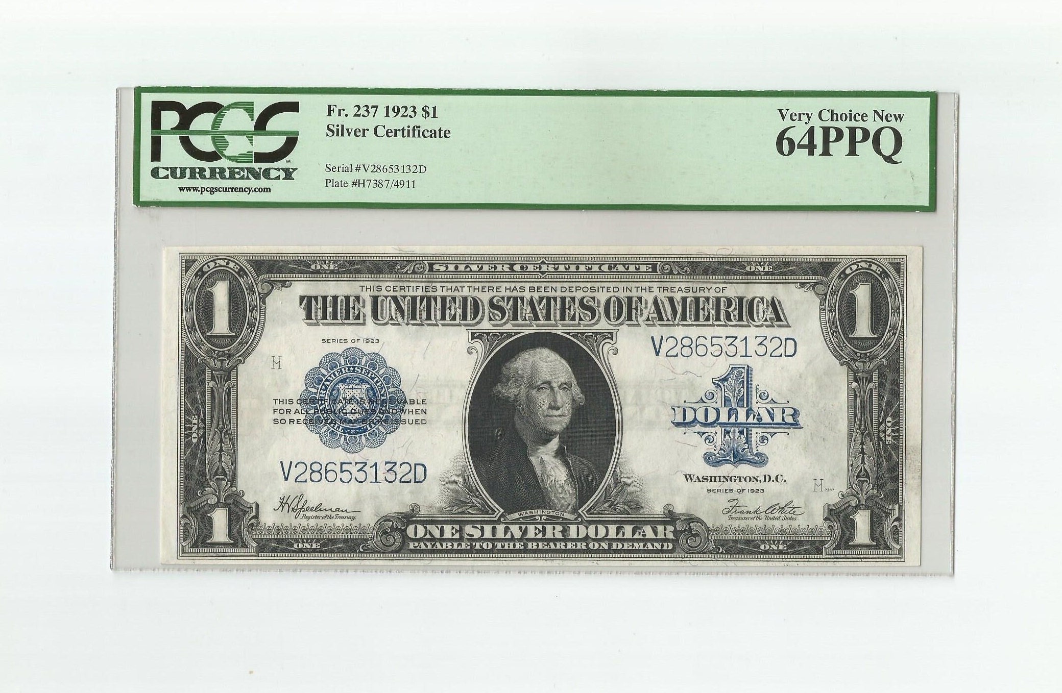 1923 1 Dollar Bill Silver Certificate US Currency Paper Money