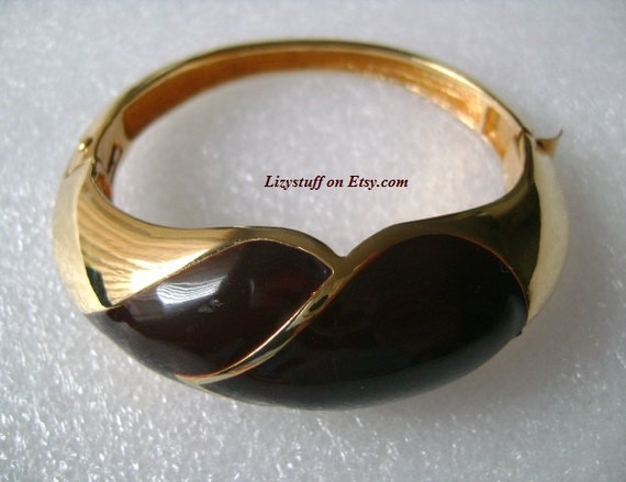 High End Designer LANVIN PARIS Stylish and Classy Gold Tone With Burgundy or Red Wine Color Lucite Modernist Bangle Bracelet Luxurious Etsy Canada